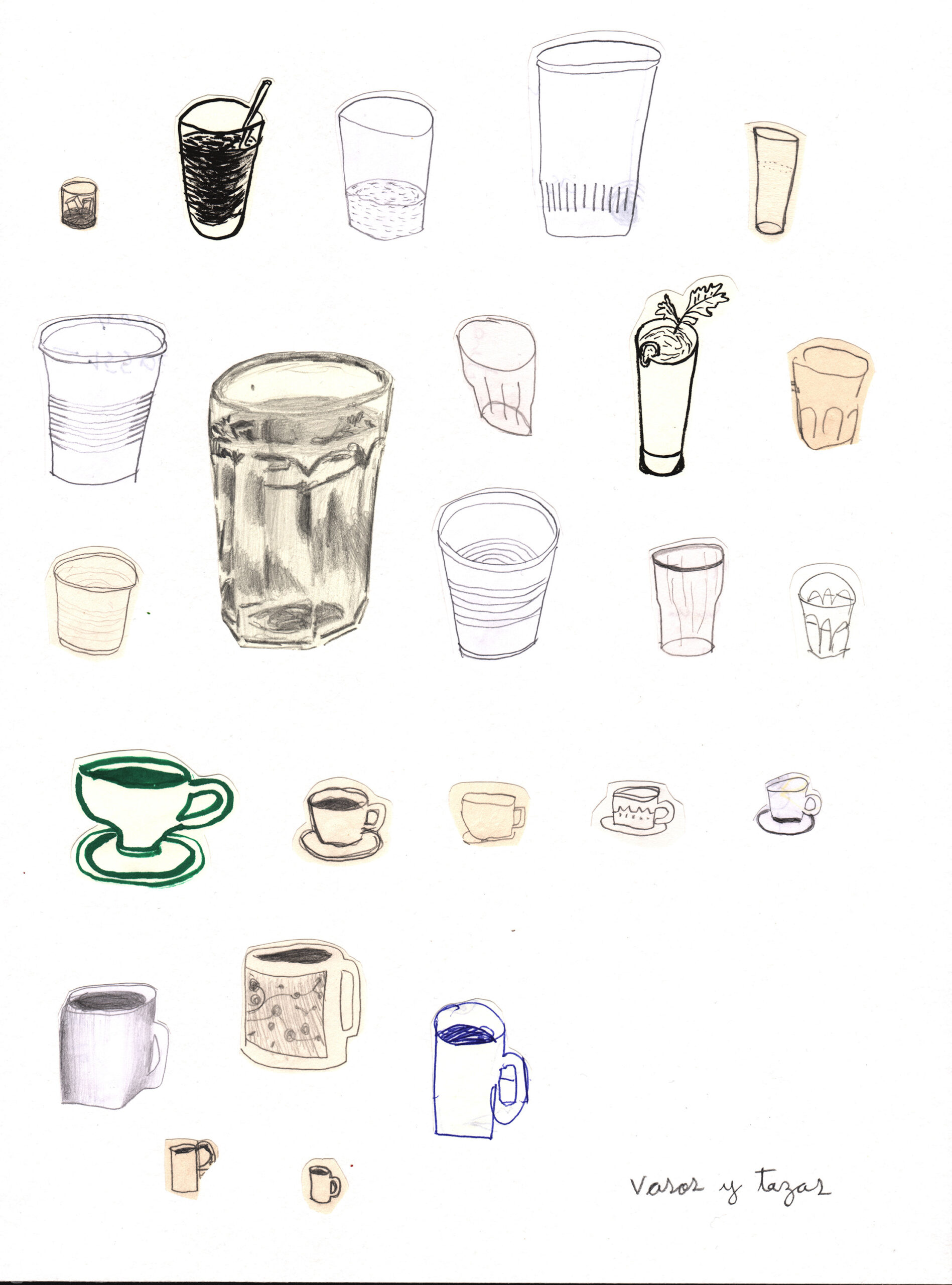 Vasos y tazas. Series La isla de la juventud